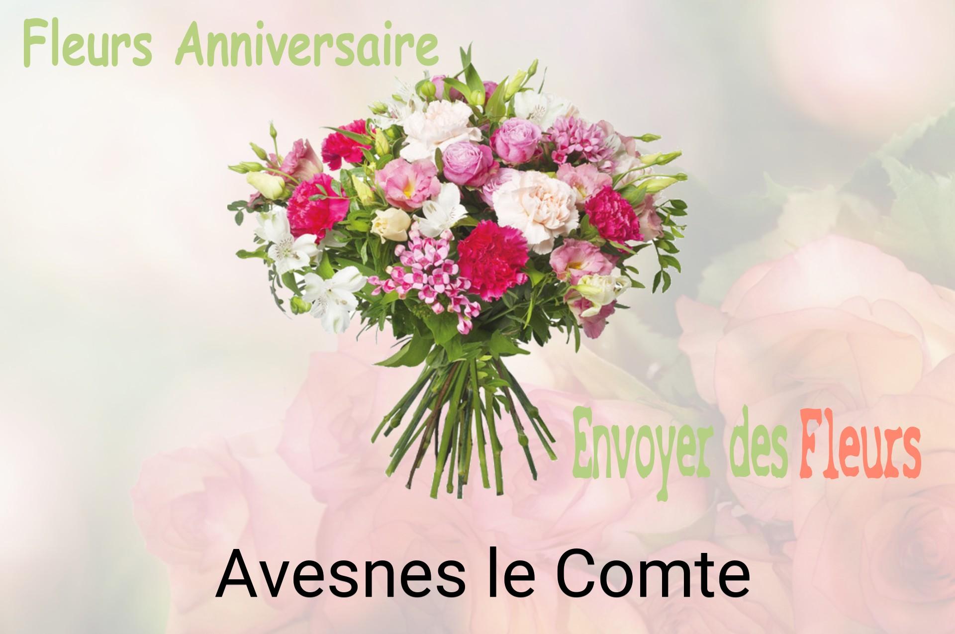 Bouquet de fleurs d’anniversaire livré à Avesnes-le-Comte